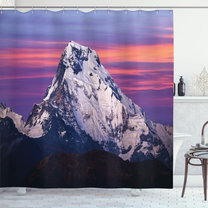 Himalayas in the Sunset Shower Curtain