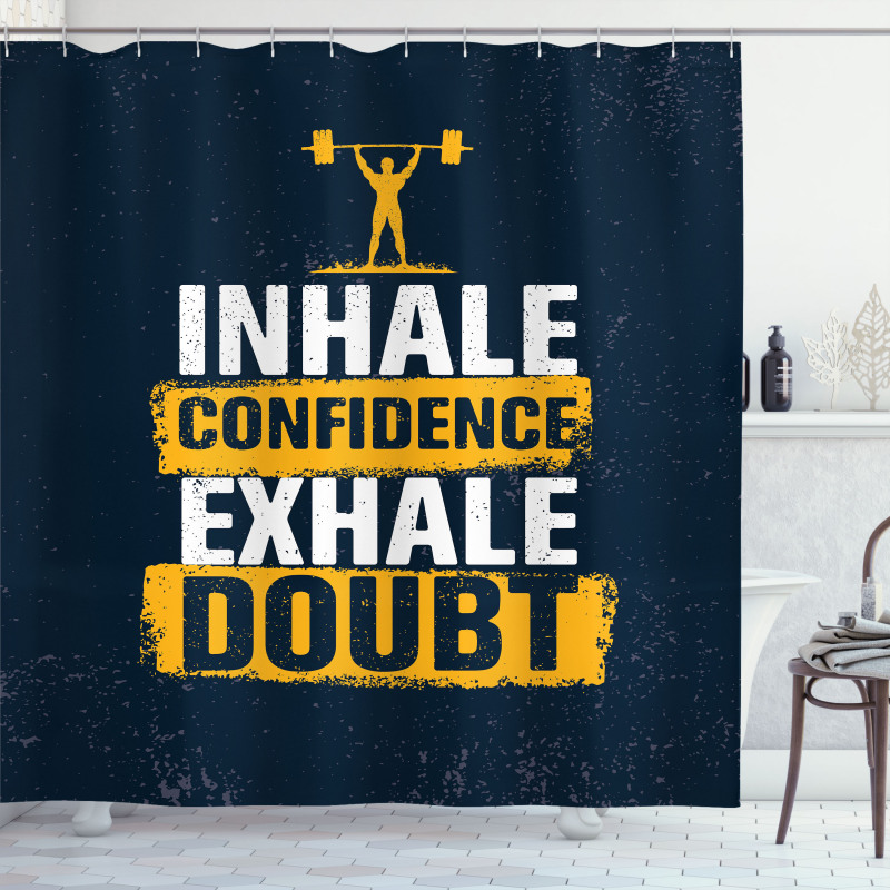 Athlete Weighlift Shower Curtain