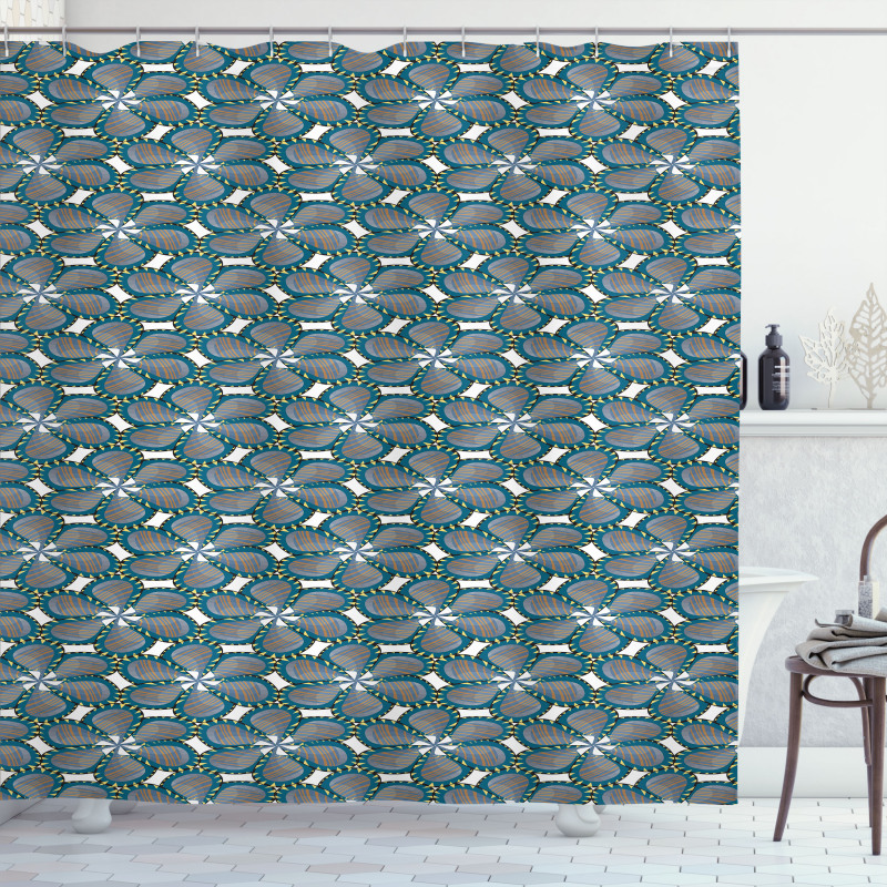 Spring Flower Petals Shower Curtain