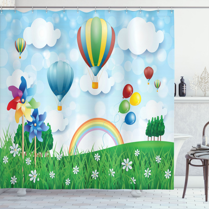 Spring Field Fantasy Shower Curtain