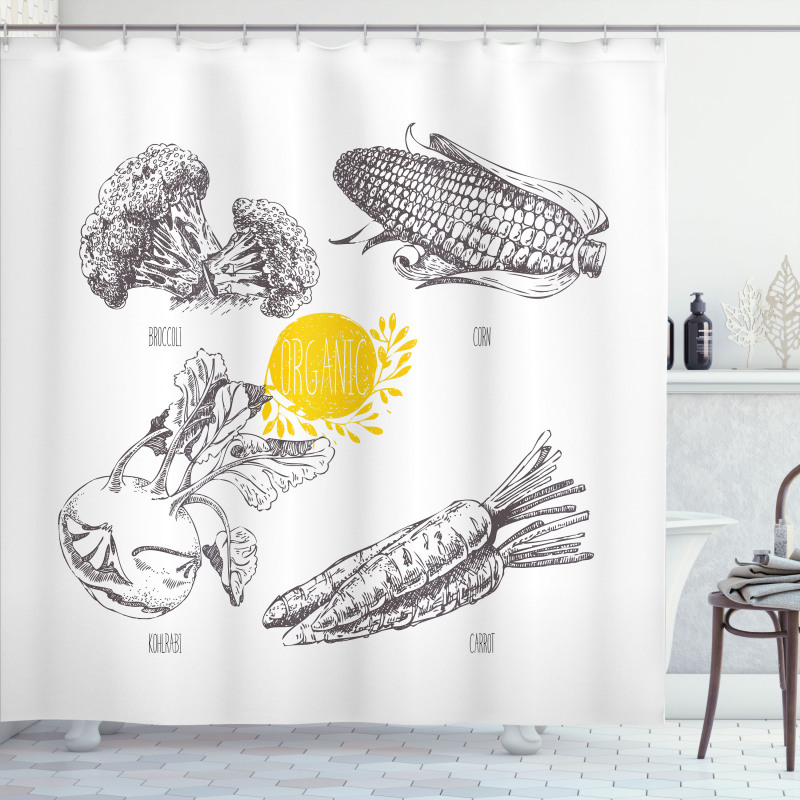 Organic Farm Shower Curtain