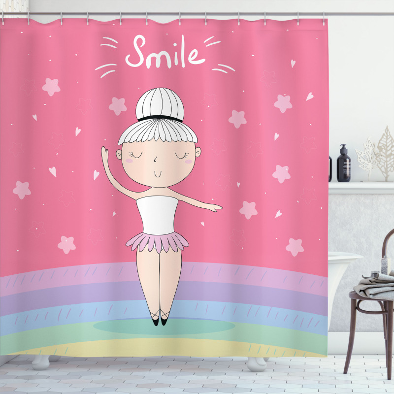 Pique Turn Ballet Shower Curtain