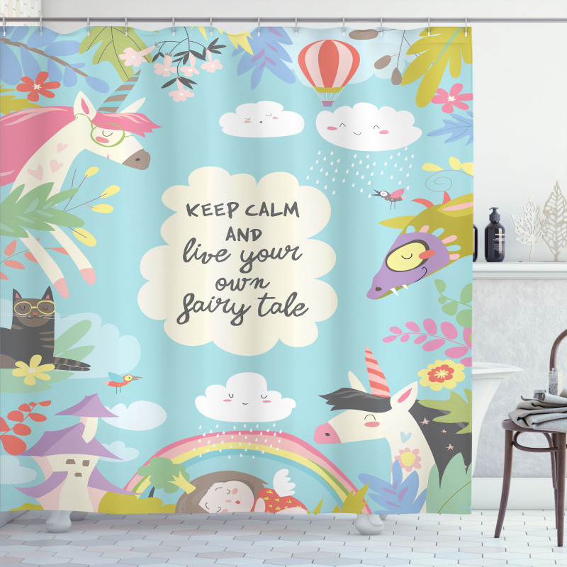 Keep Calm Fairytale Shower Curtain
