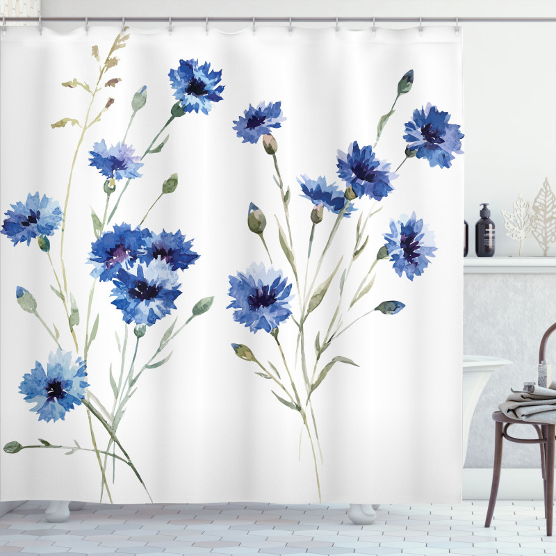 Carniation Flowers Shower Curtain