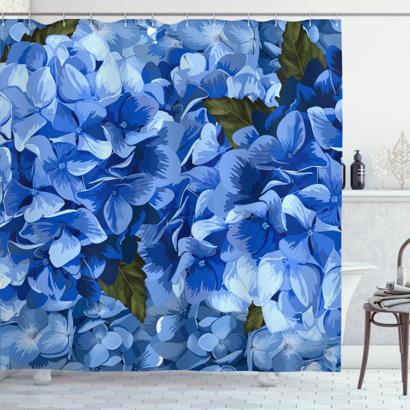 Hydrangea Flower Shower Curtain