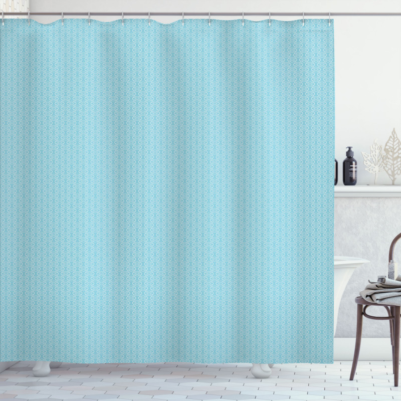 Diagonal Circles Shower Curtain