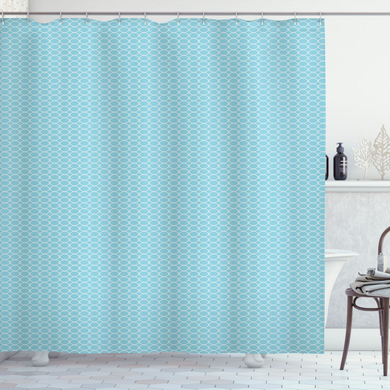 Entangled Squares Shower Curtain