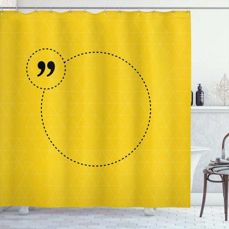 Wise Words Circle Shower Curtain