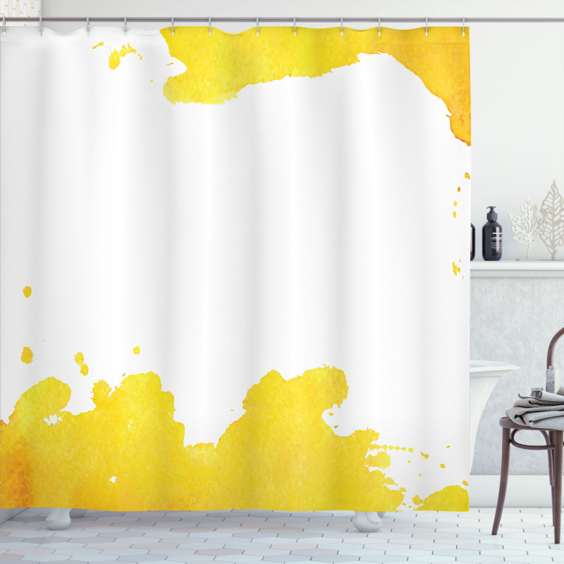 Watercolor Stain Shower Curtain