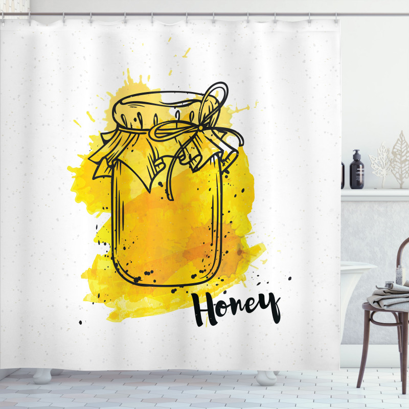 Honey Jar Art Shower Curtain