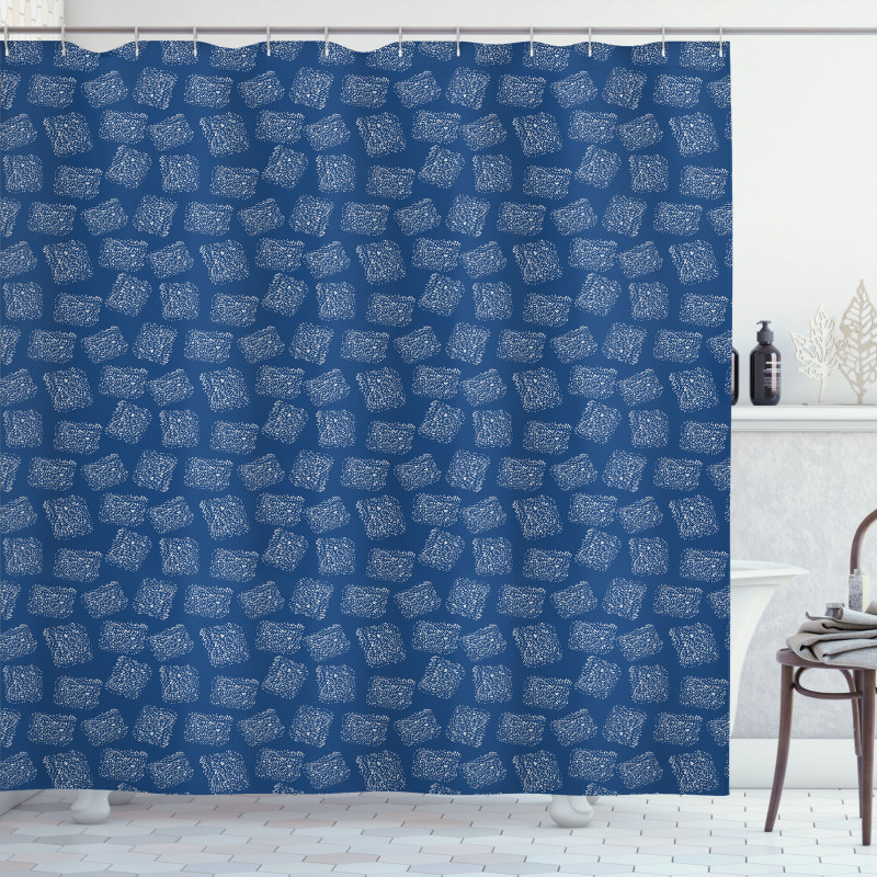 Spotted Squares Shower Curtain