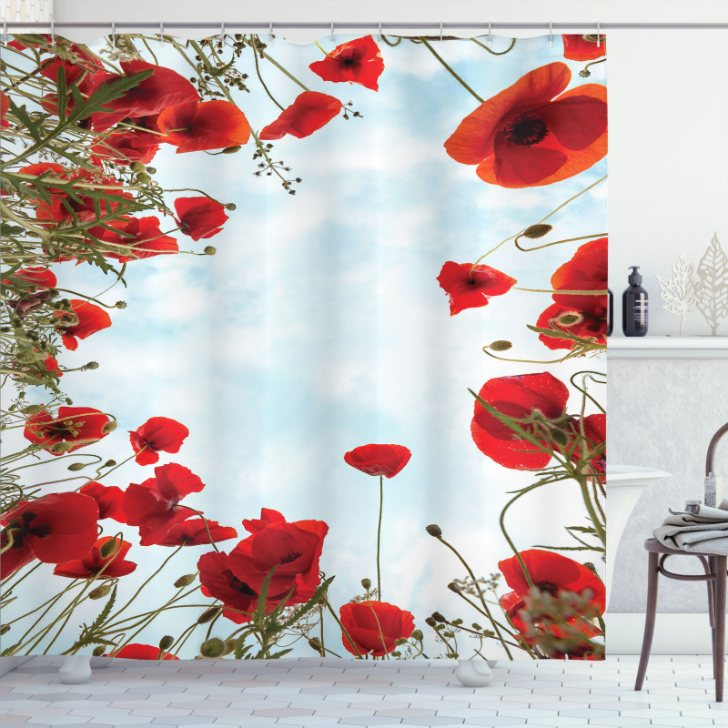 Meadow Flowers Cottage Shower Curtain