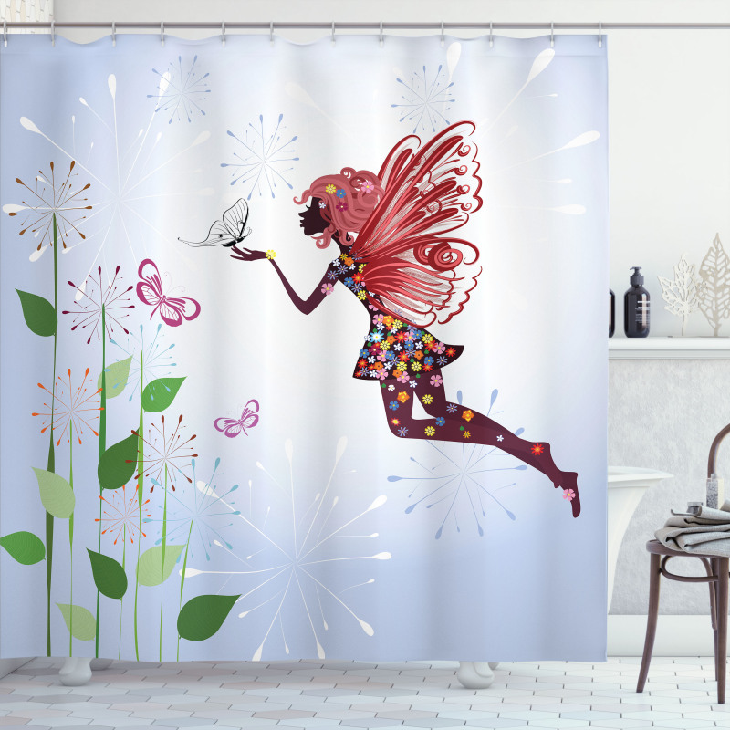 Butterfly Wing Fairy Shower Curtain
