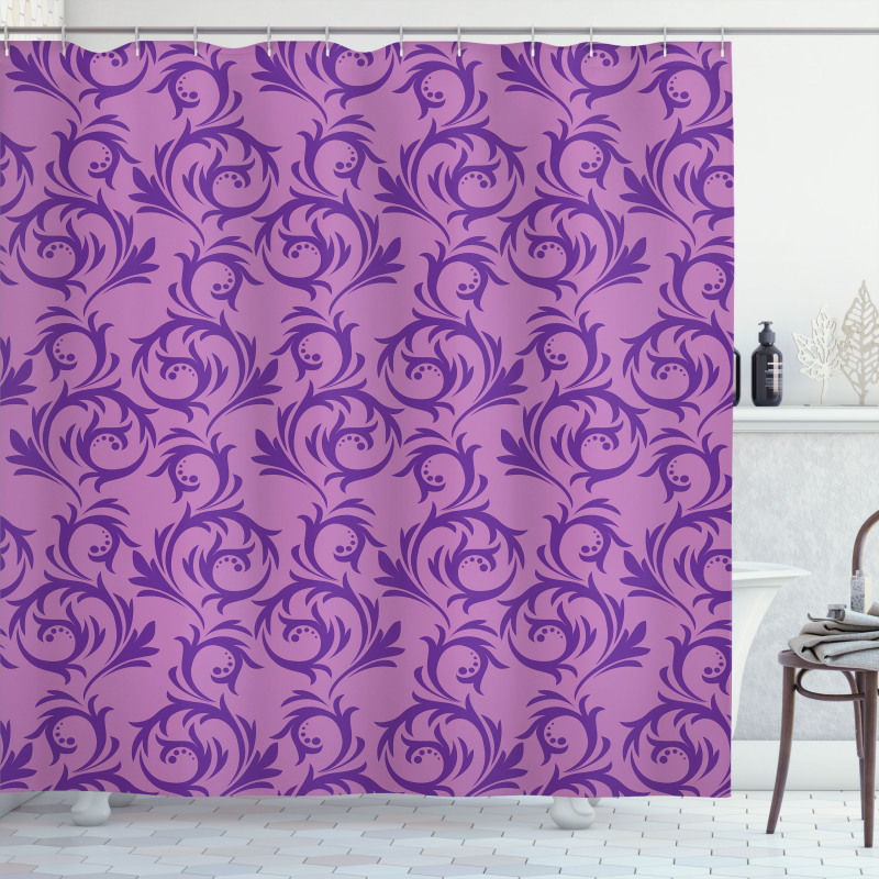 Rococo Scroll Curls Shower Curtain