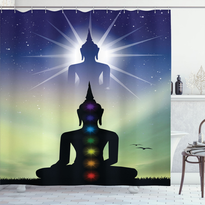 Mediation Inspiration Shower Curtain