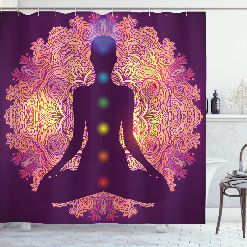 Psychedelic Mandala Shower Curtain