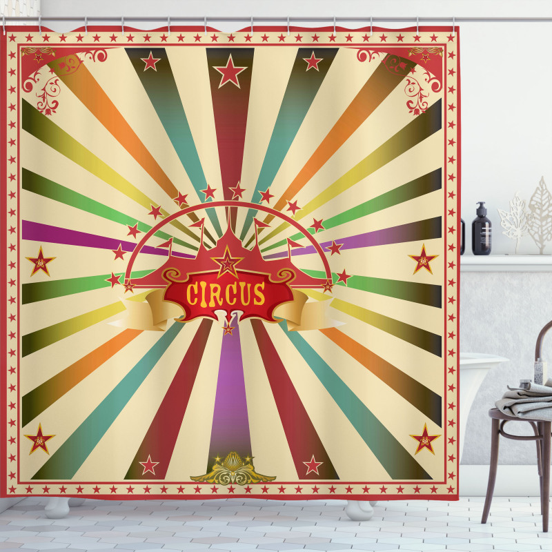 Invitation Vintage Tent Shower Curtain