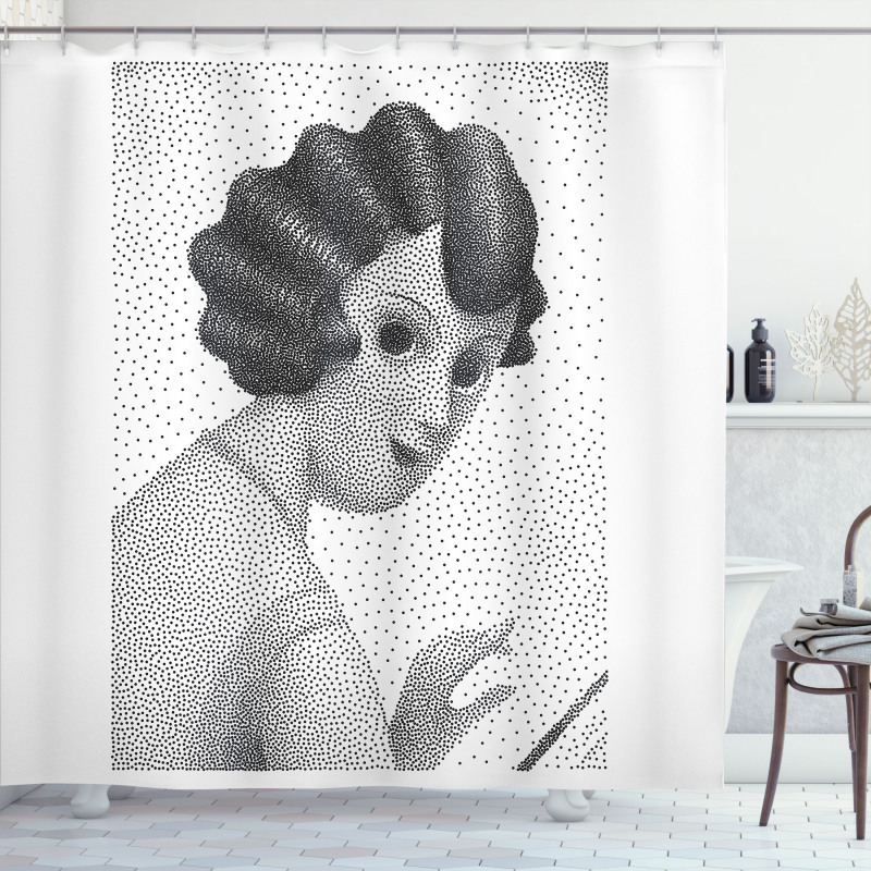 Young Lady from 20's Shower Curtain