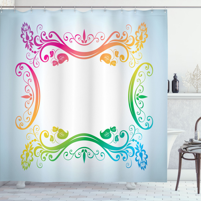 Victorian Motif Shower Curtain