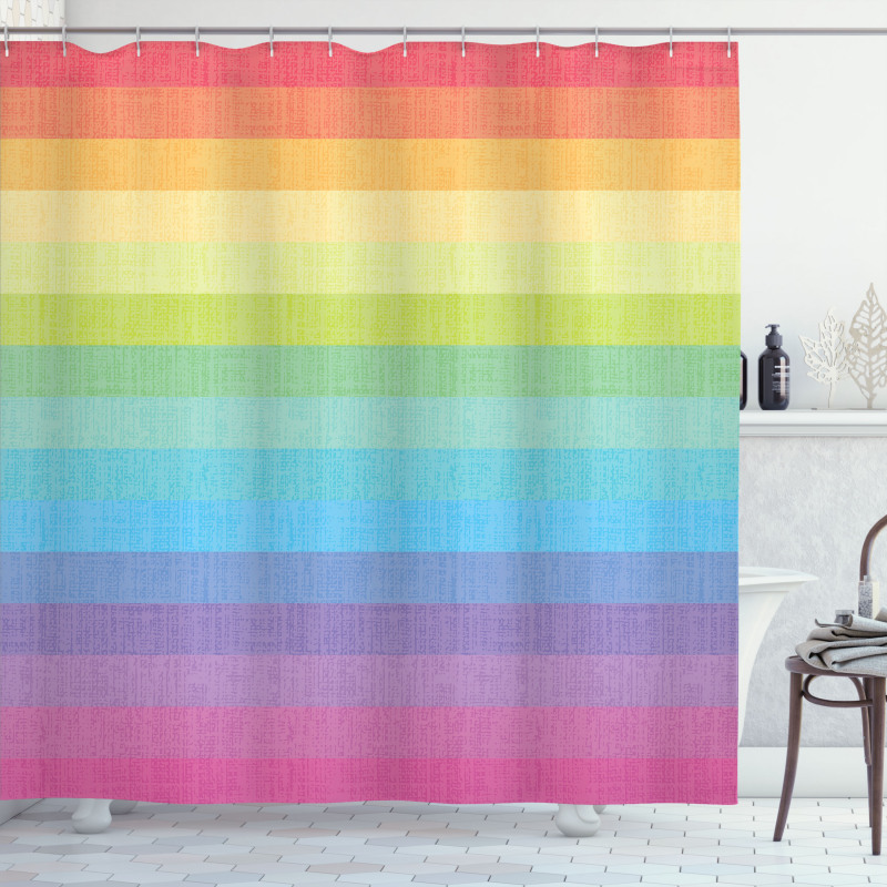 Retro Stripes Shower Curtain