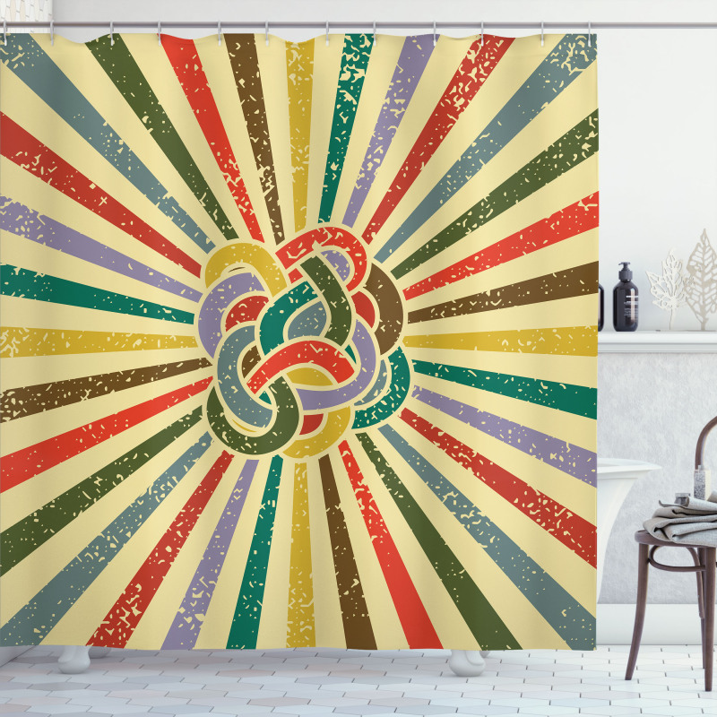 Sixties Design Shower Curtain