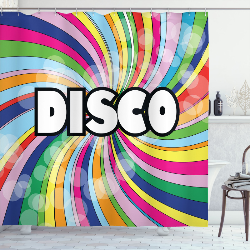 Eighties Disco Shower Curtain