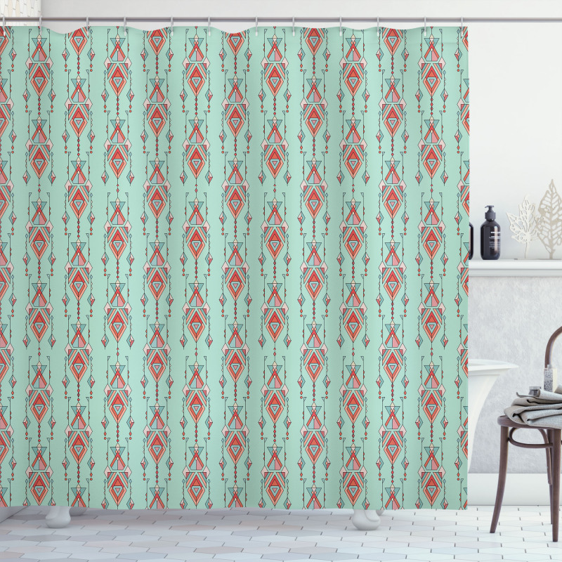 Pastel Traditional Shower Curtain