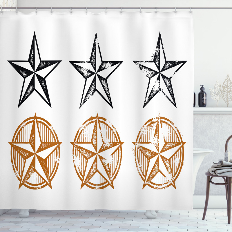 Western Pattern Shower Curtain