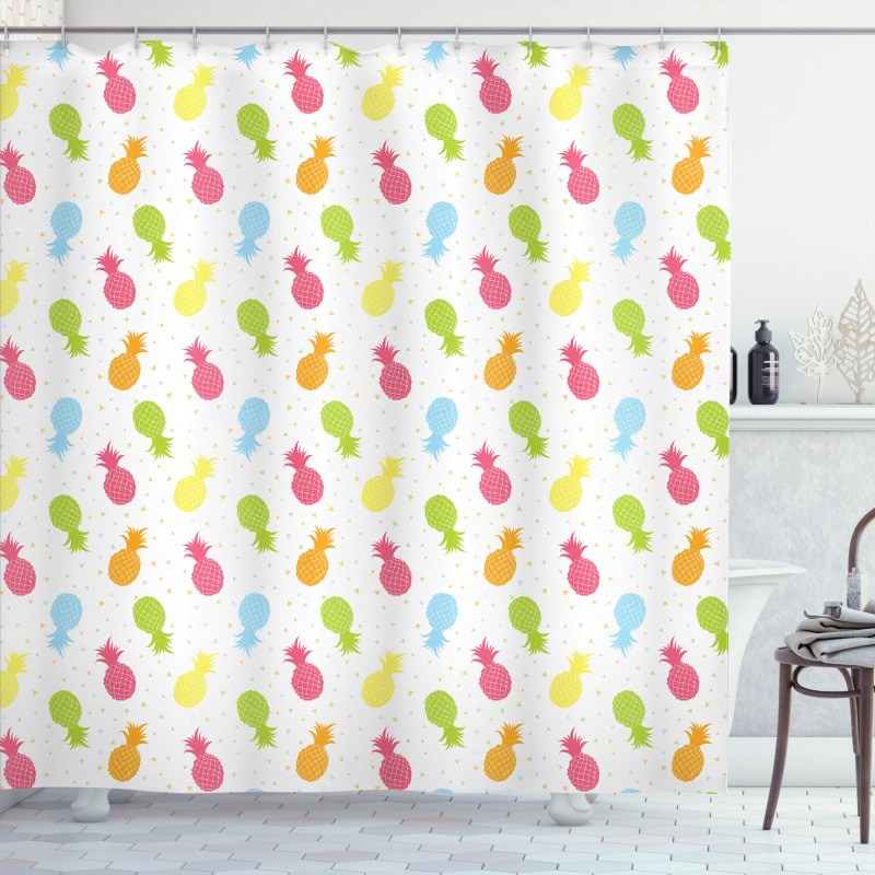 Fresh Tropical Fruits Shower Curtain