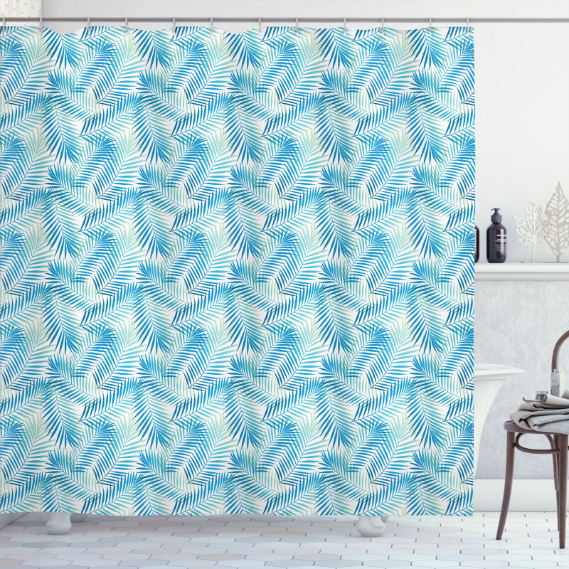 Palm Forest Foliage Shower Curtain