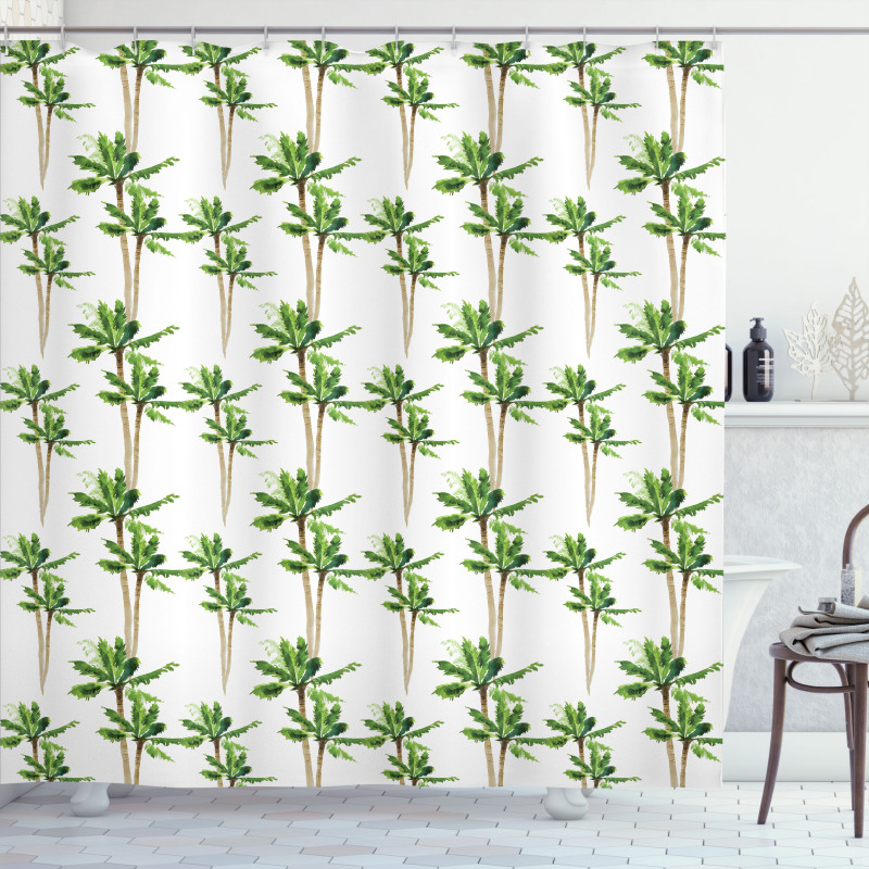 Forest in Watercolors Shower Curtain