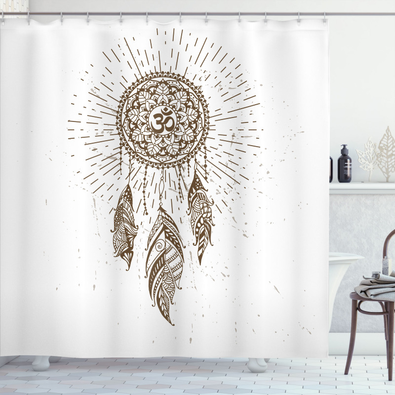 Dreamcatcher Mandala Art Shower Curtain
