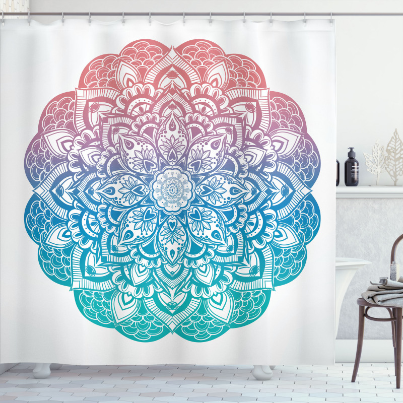 Boho Gypsy Mandala Art Shower Curtain