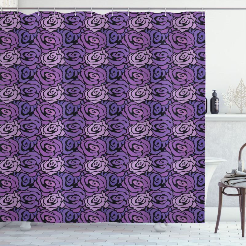 Romantic Bouquet Pattern Shower Curtain