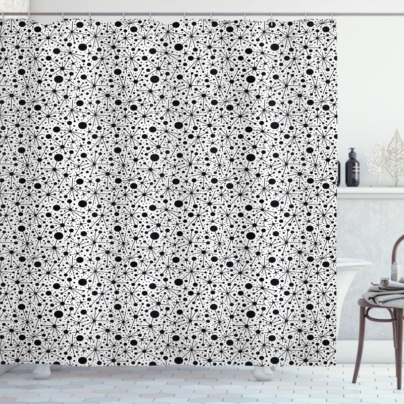Spotty Abstract Shower Curtain