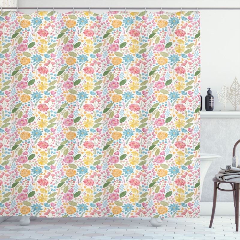 Blossoming Fresh Garden Shower Curtain