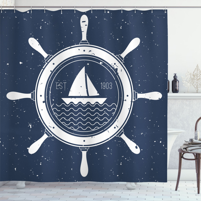 Steering Wheel Shower Curtain