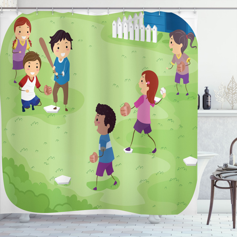 Friends Basketball Shower Curtain