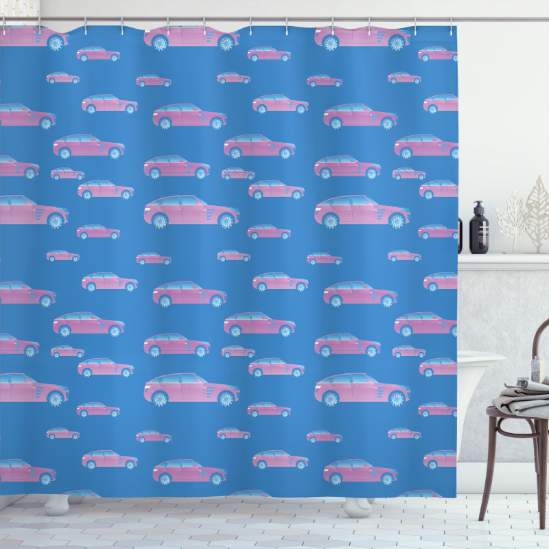 Grunge Car Design Shower Curtain