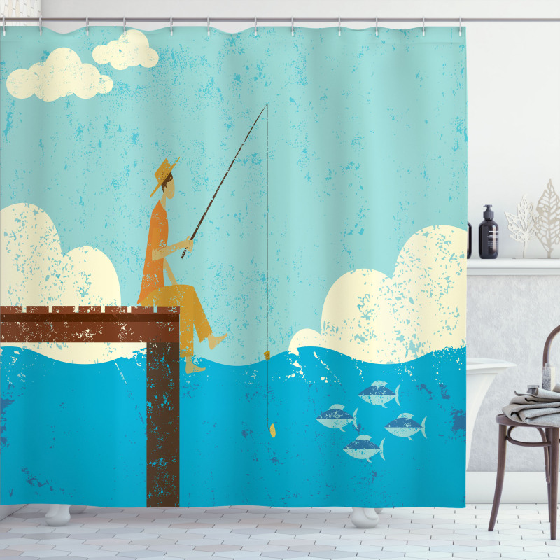 Underwater Life Design Shower Curtain