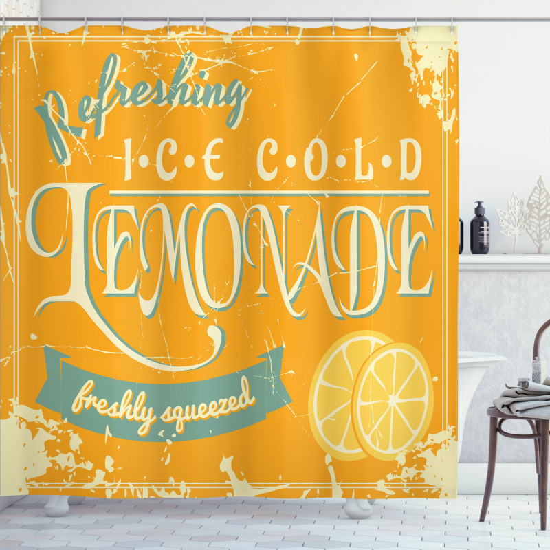 Refreshing Lemonade Shower Curtain