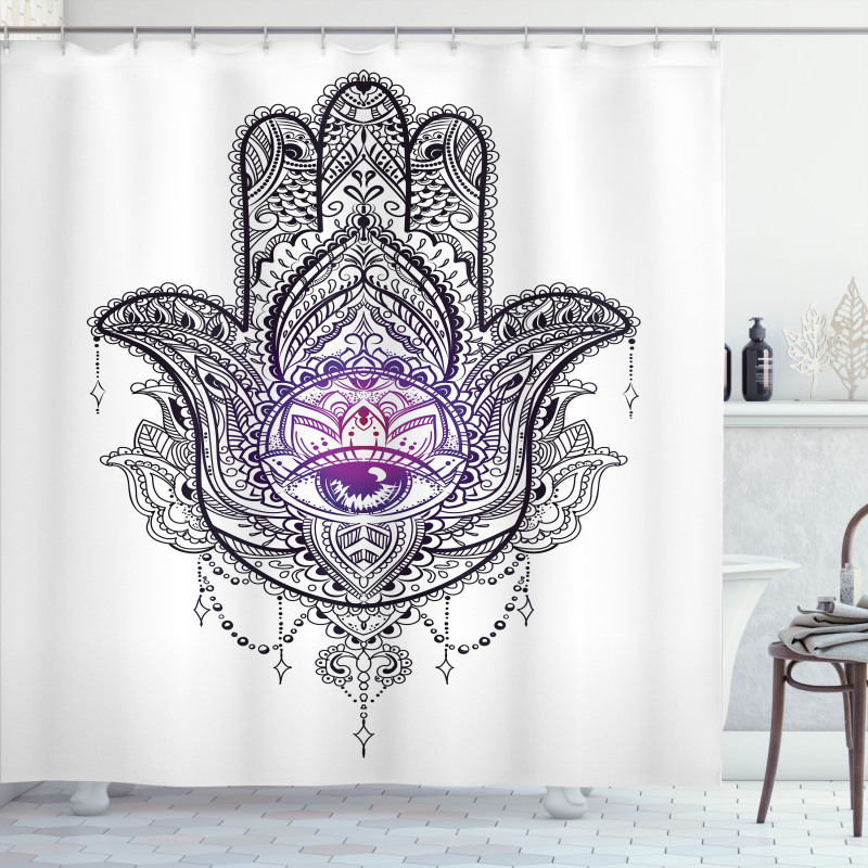 Mandala Orient Lotus Shower Curtain