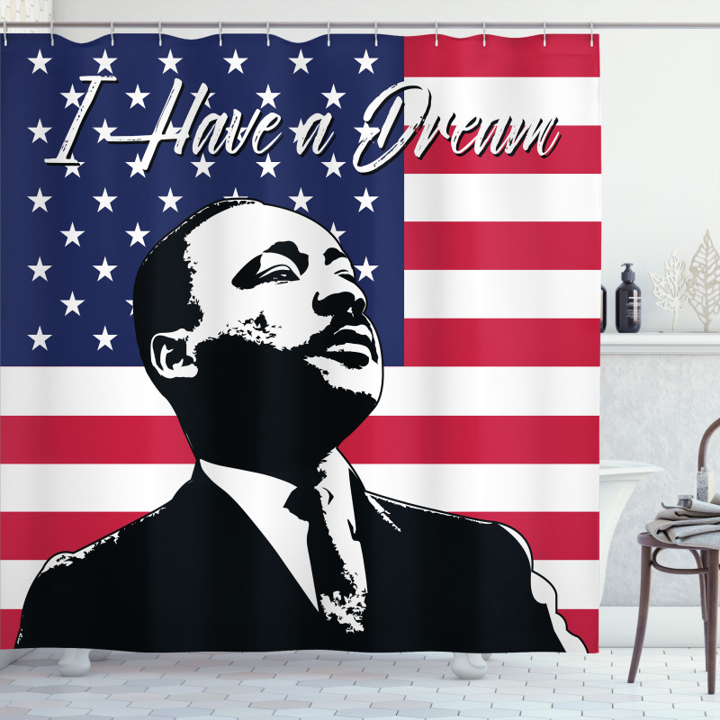 Martin Luther King Shower Curtain