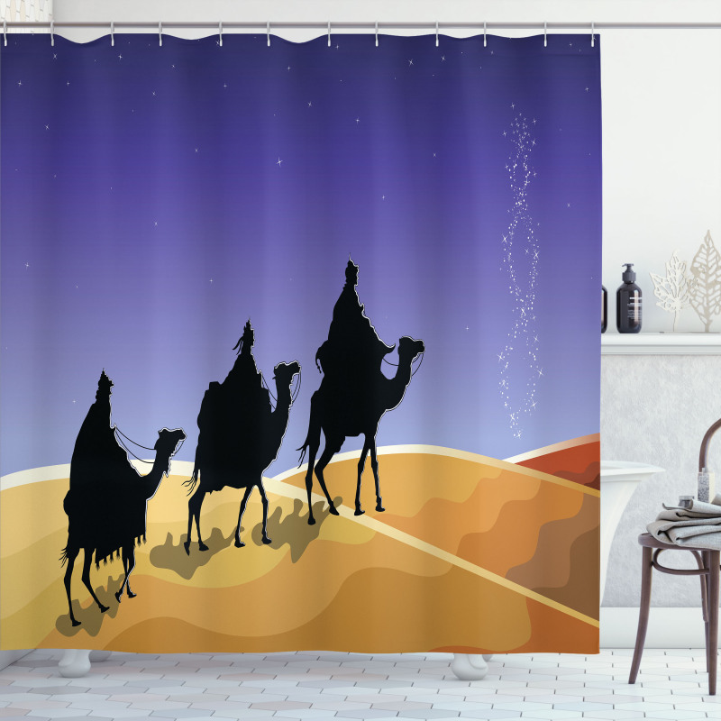 Christmas Star Timeless Shower Curtain