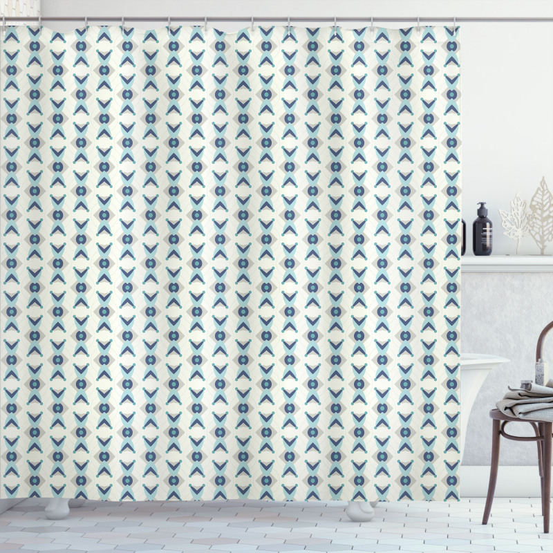 Geometric Flower Shower Curtain