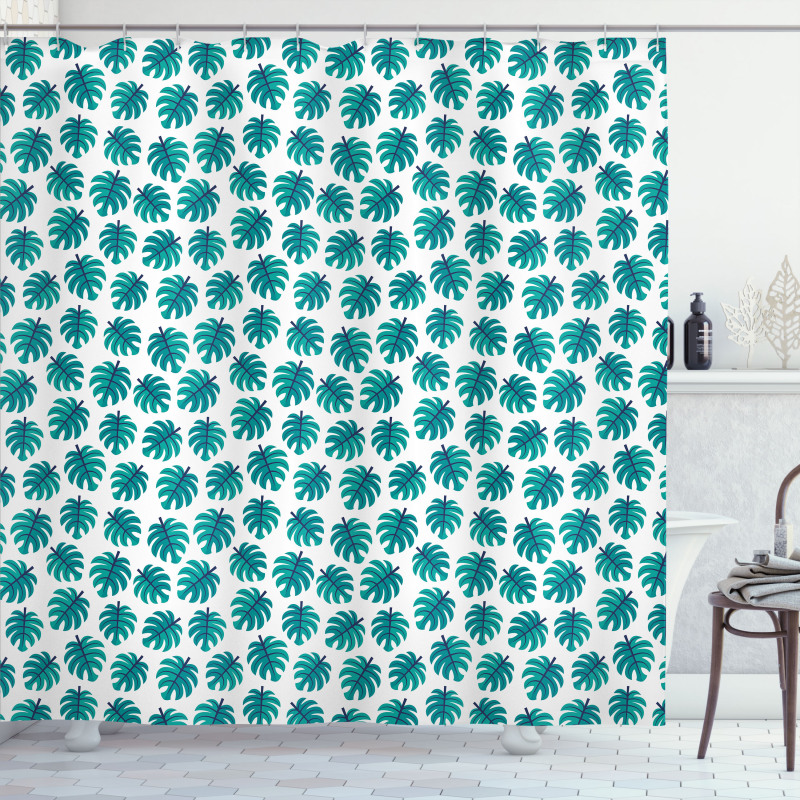 Exotic Monstera Shower Curtain
