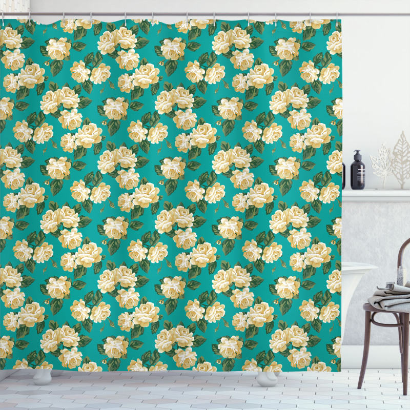 English Roses Shower Curtain