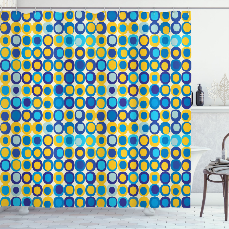 Circular Motifs Shower Curtain