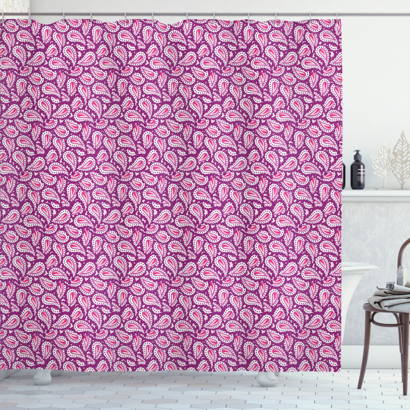 Middle Eastern Paisley Shower Curtain