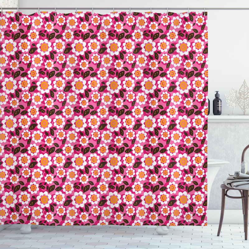 Flourishing Daisies Shower Curtain